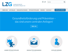 Tablet Screenshot of lzg-bayern.de